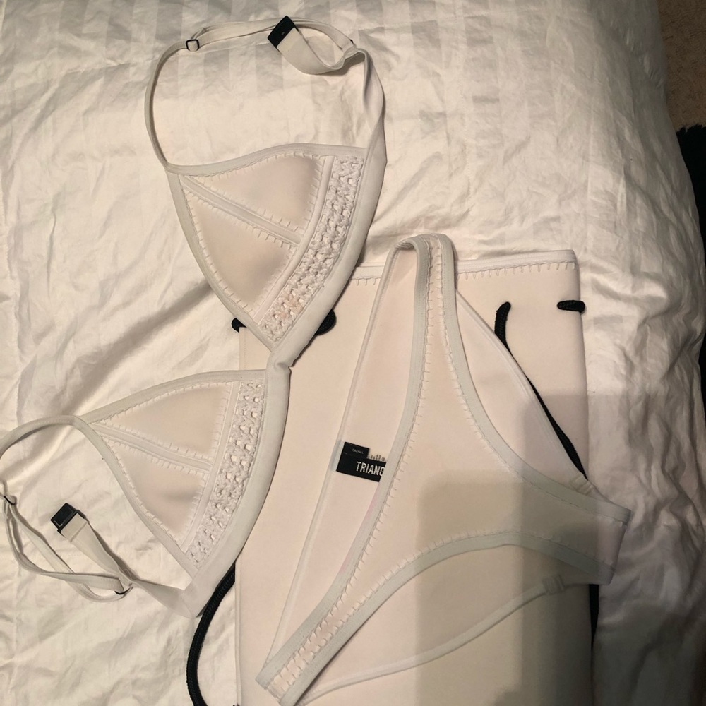 White Triangle Bikini